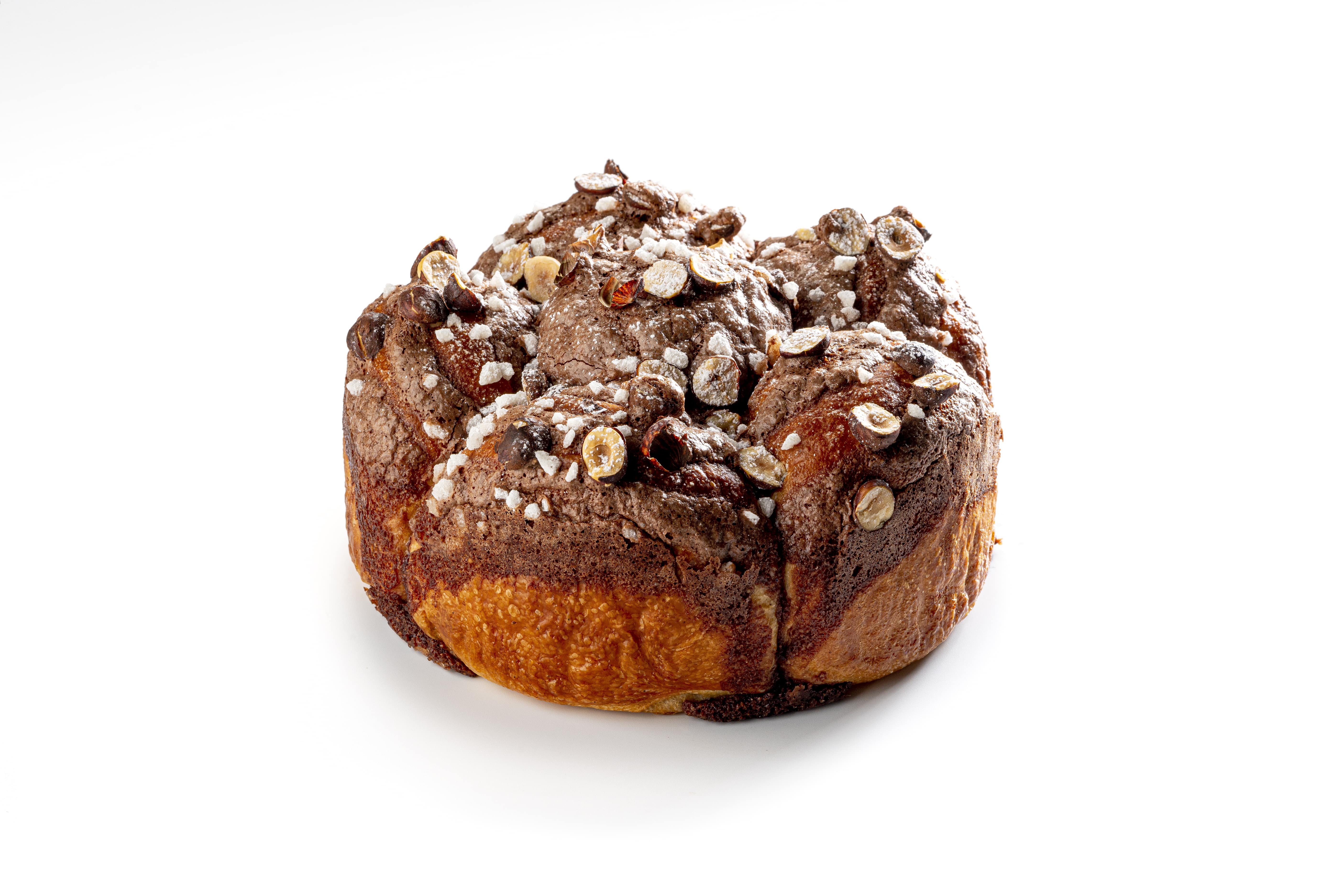 Crispy cocoa brioche