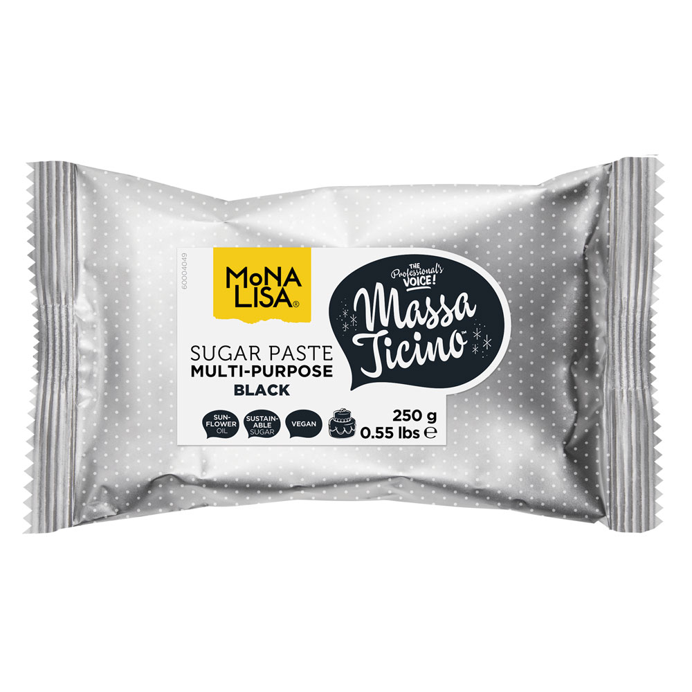 Massa Ticino™ - Multi-purpose Sugar Paste - Black