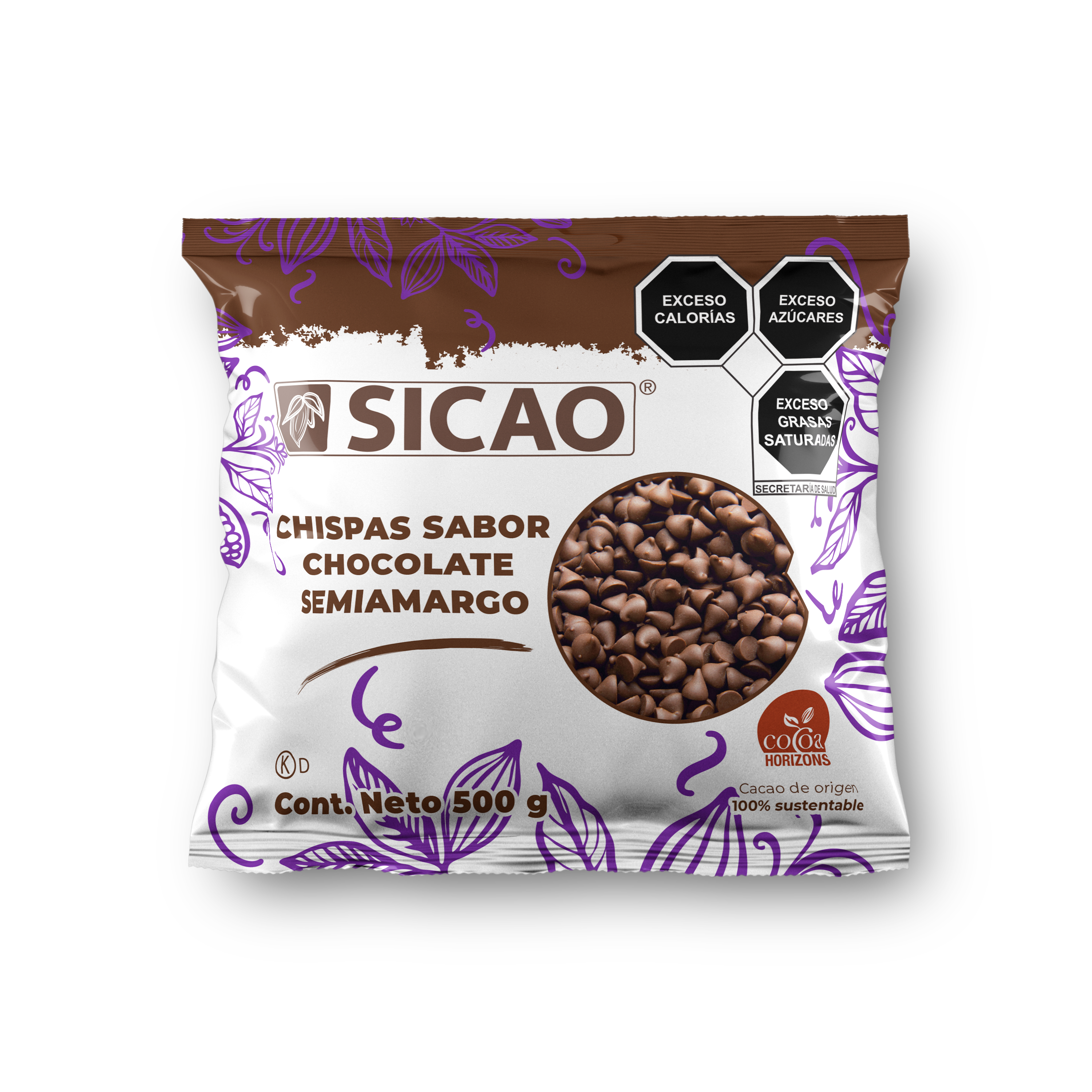 Sucedáneo - Chispas Sabor Chocolate Semiamargo - Chispas - Bolsa 500 g (1)
