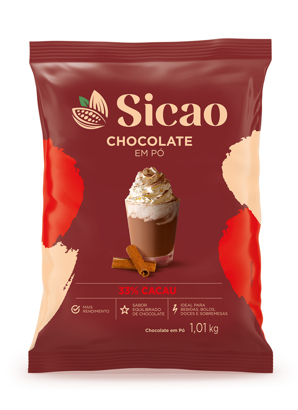 Chocolate em Pó Sicao 33% - 1,01 kg (1)