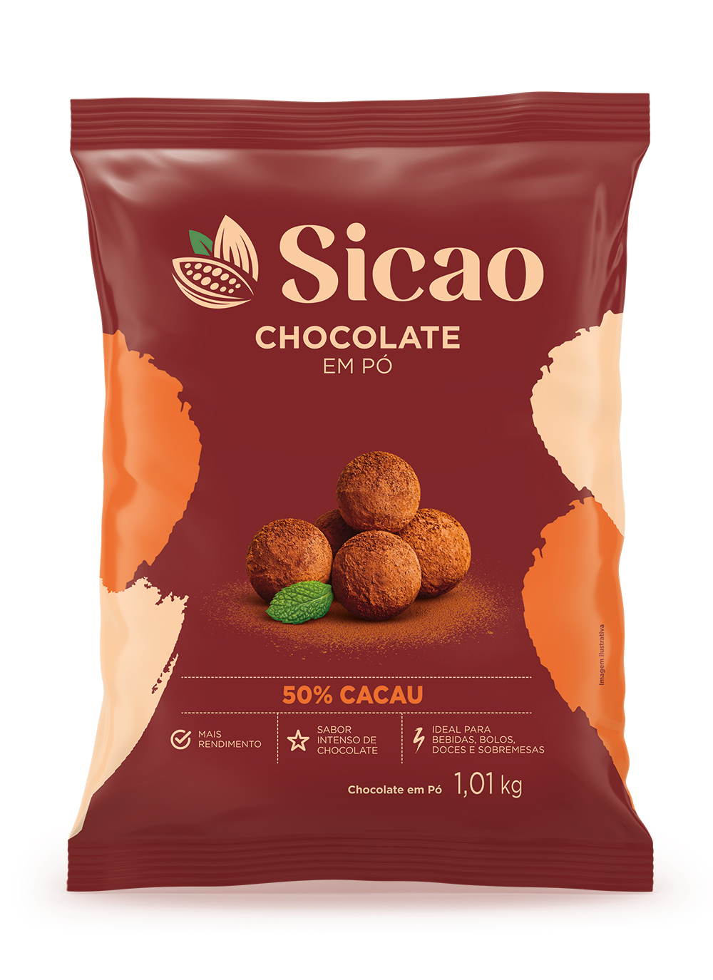 Chocolate em Pó Sicao 50% - 1,01kg (1)