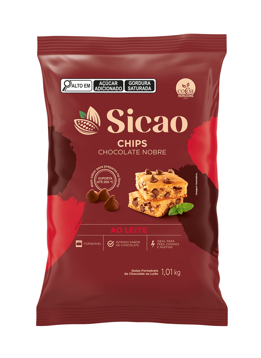 Sicao Chips Forneável Chocolate ao leite 1,01kg x 12 (1)