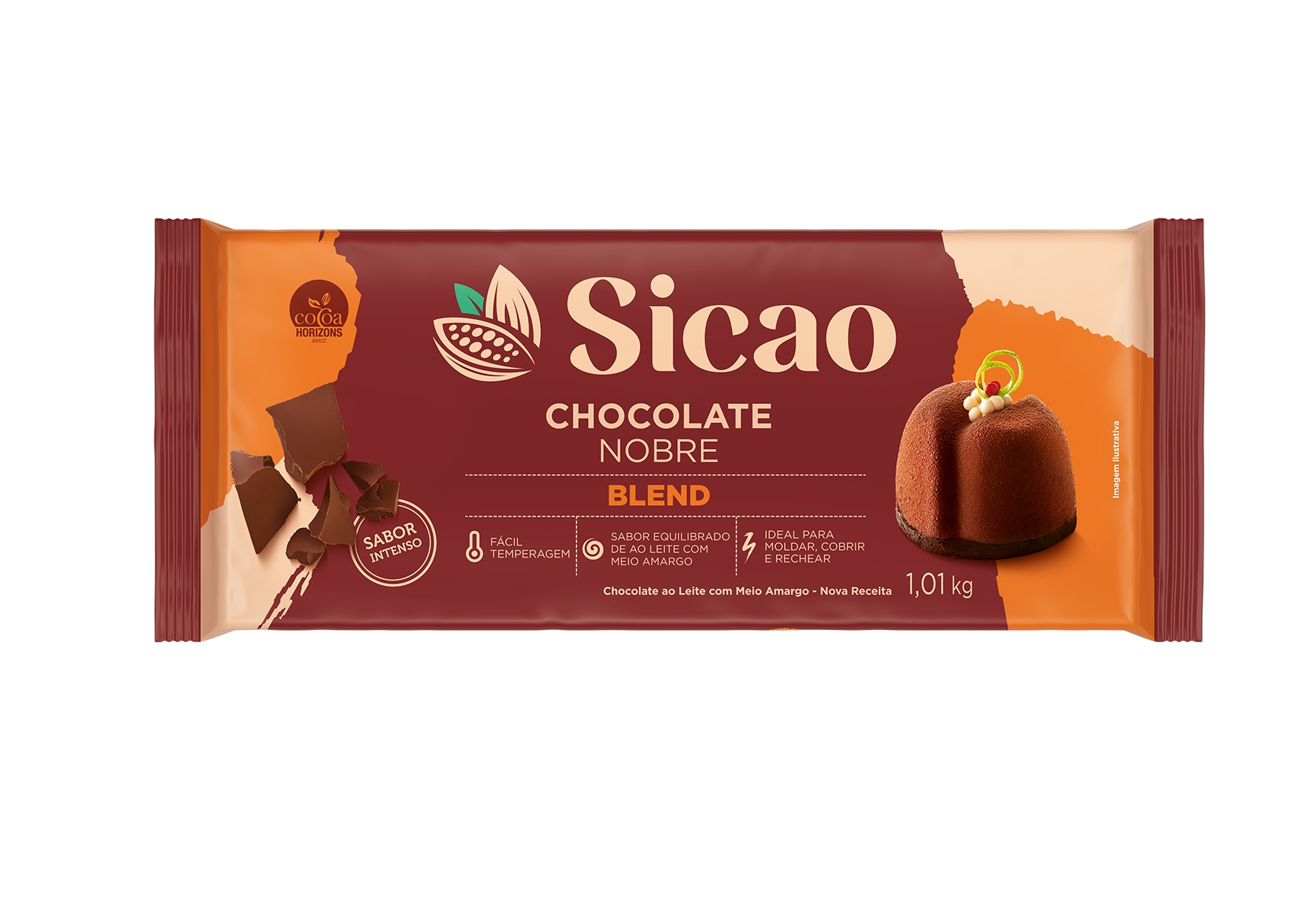 Chocolate Blend Sicao Nobre - Barra 1,01 kg
