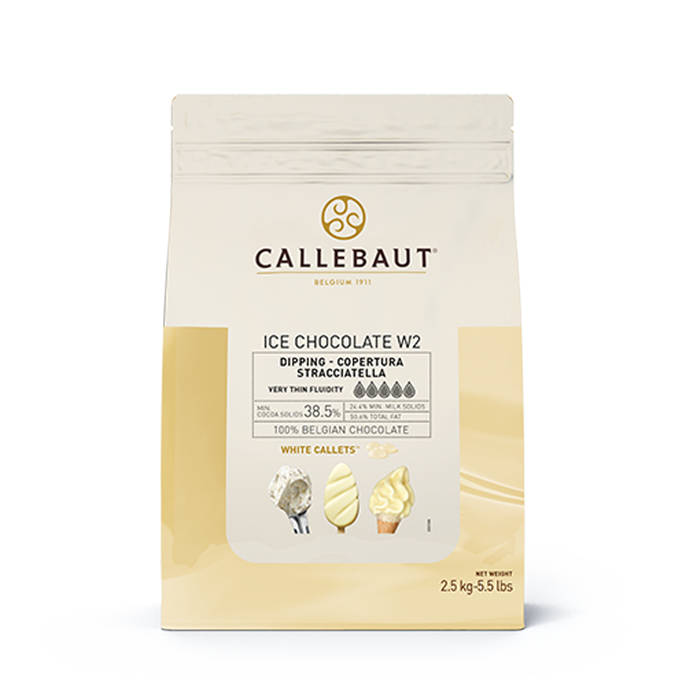 Callebautホワイトチョコレート2.5kg 1袋 Callebaut - White Chocolate - W - 2.5kg Callets | callebaut.com