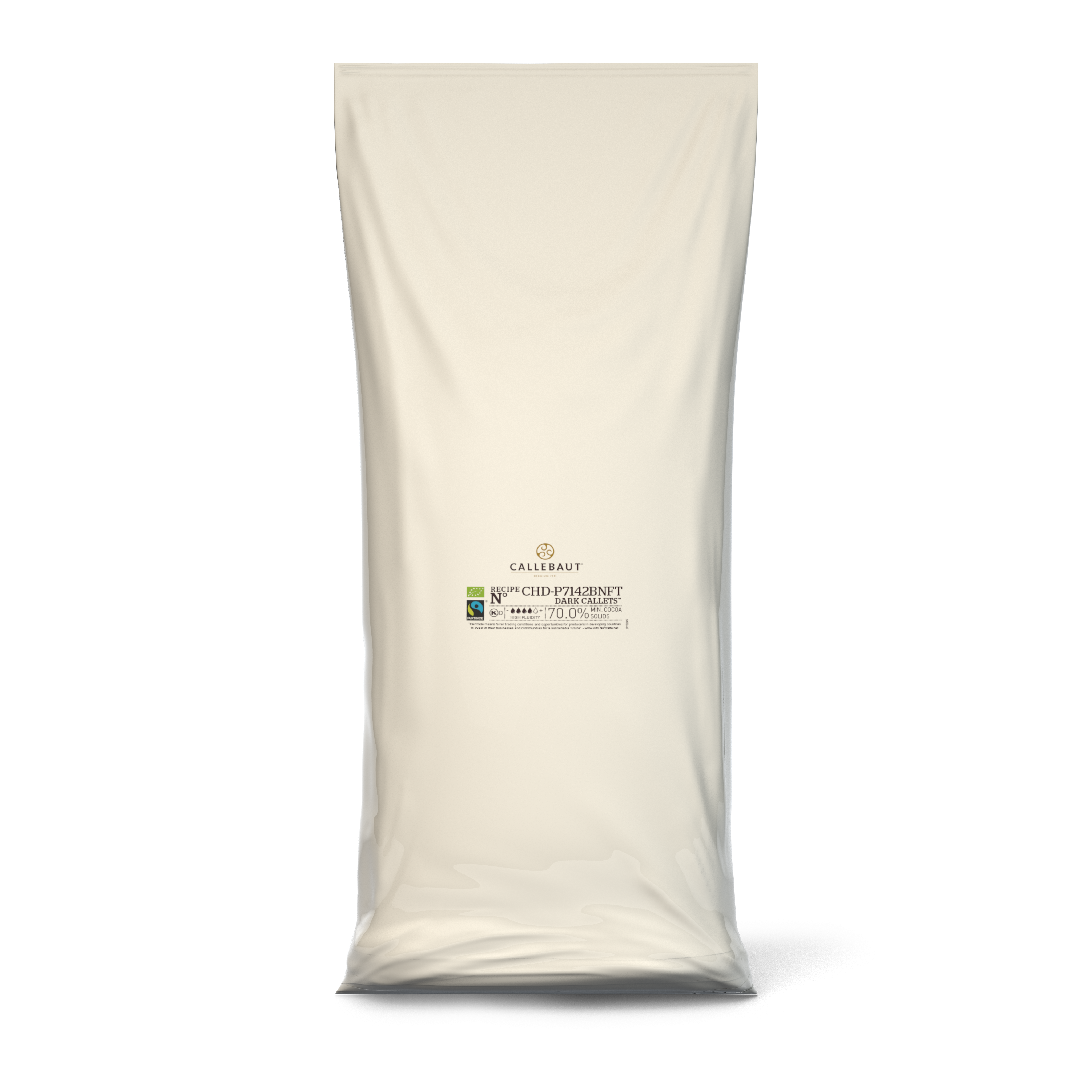 Dark Chocolate Organic and Fairtrade Certified - 70-26-41 Bio - 10kg Callets