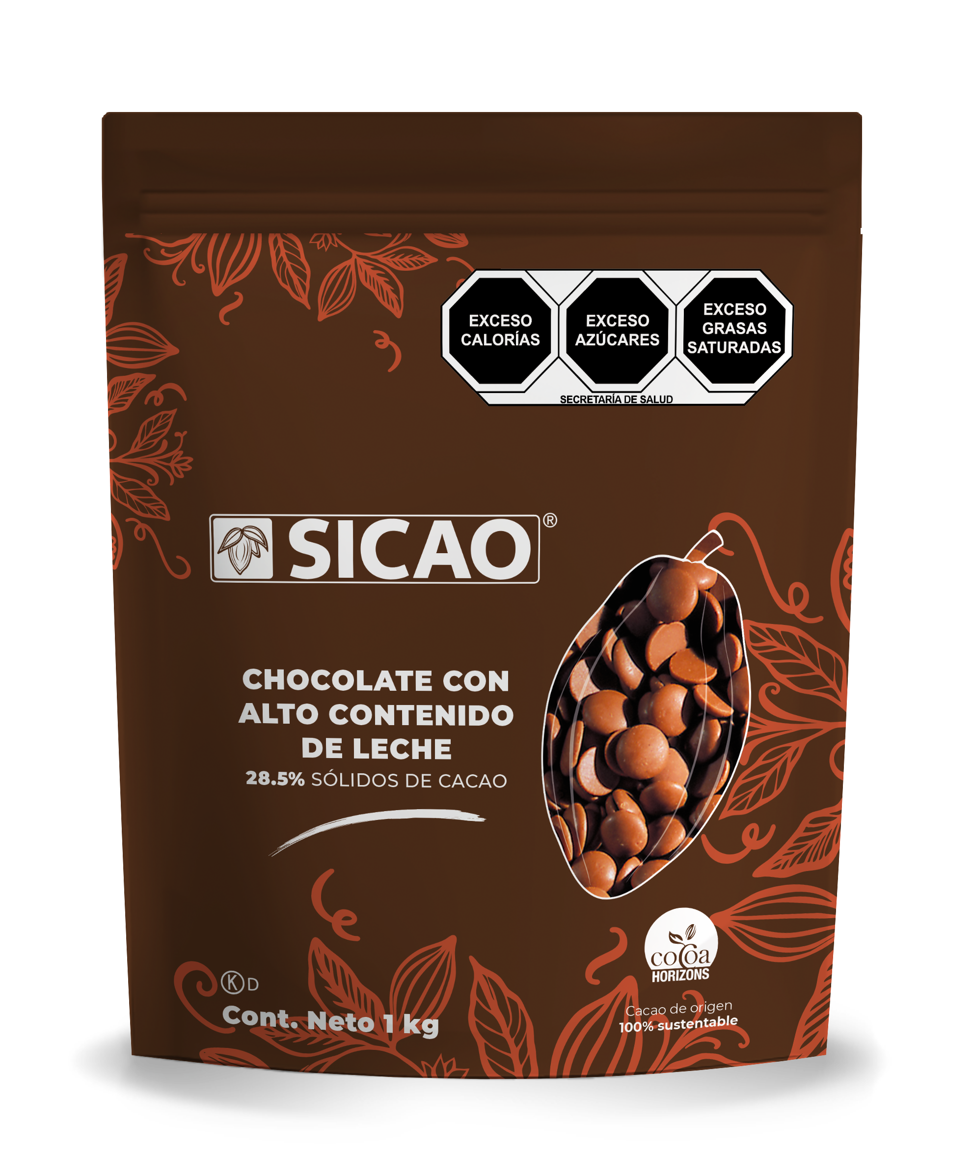 Chocolate - Chocolate con leche - 28.5% Cacao - Wafer - 1 kg (1)