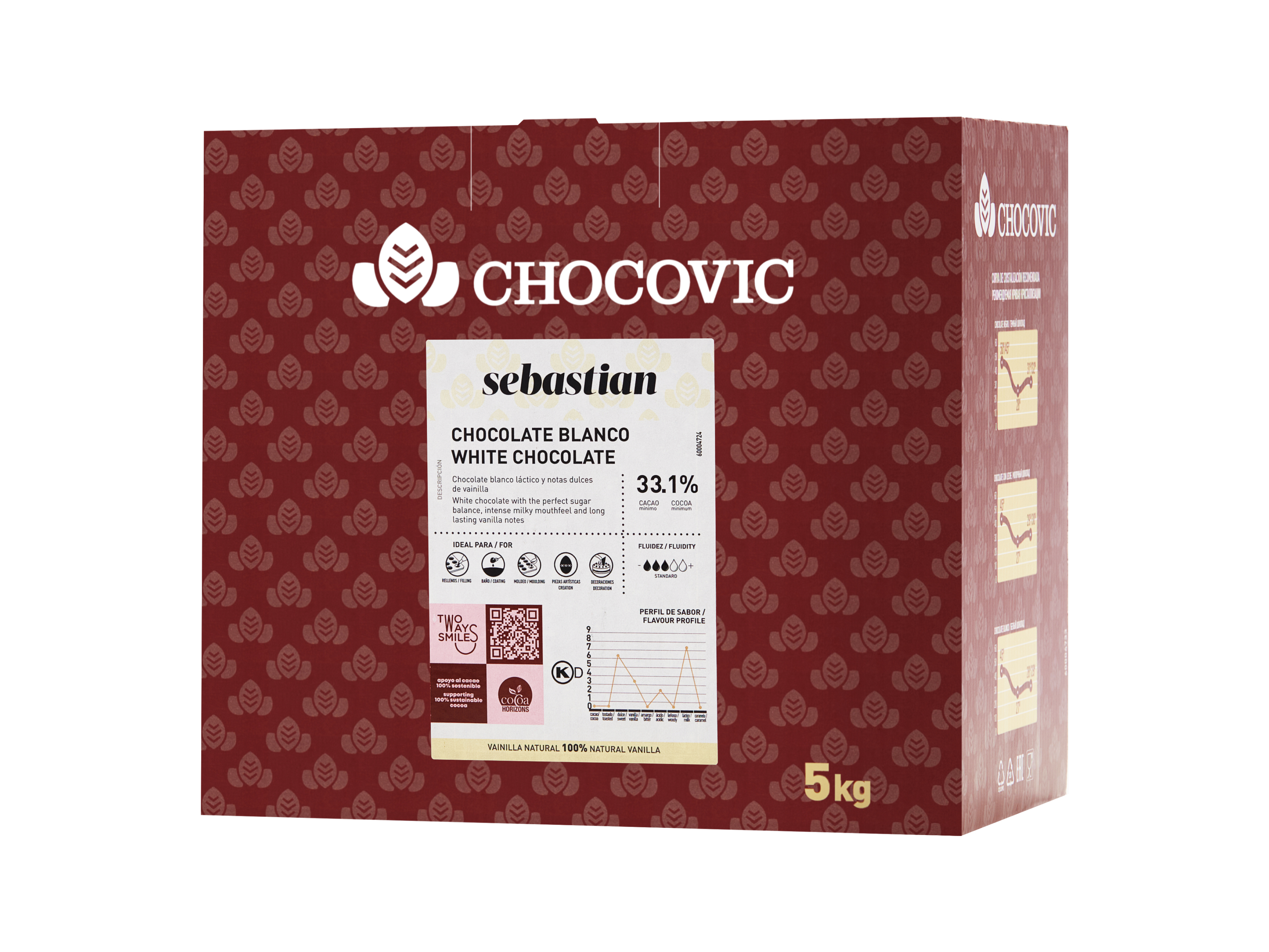 BONAVENTURA - chocola  DEMIU BALLON CINQ P125 Coeur de Guanaja | Valrhona Chocolate