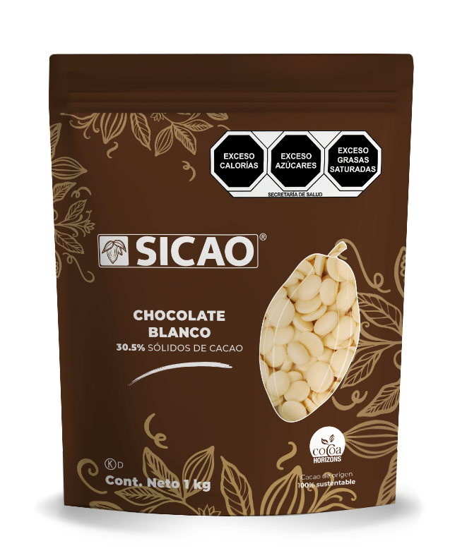 Chocolate - Chocolate blanco - 30.5% Cacao - Wafer - 5kg (1)
