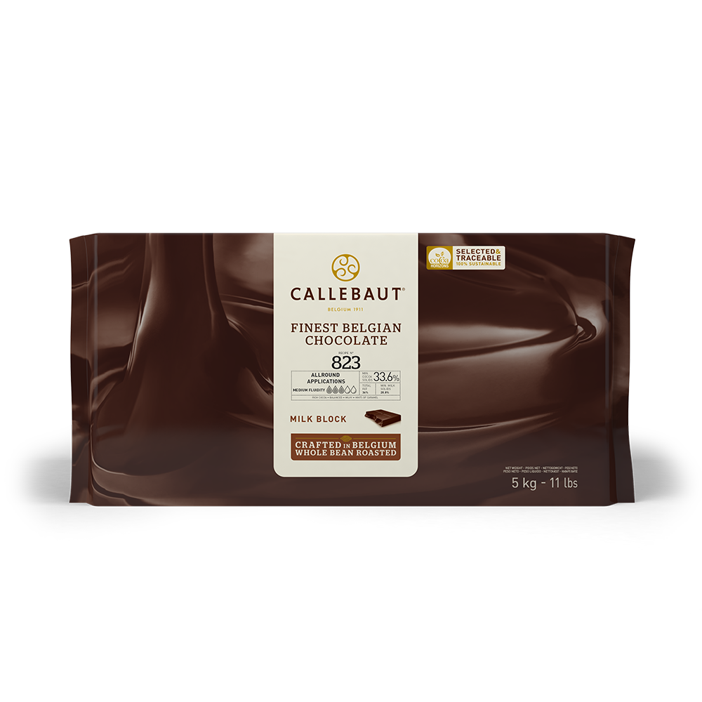 Chocolate - Milk Recipe N° 823 33.6% - block - 5kg (1)