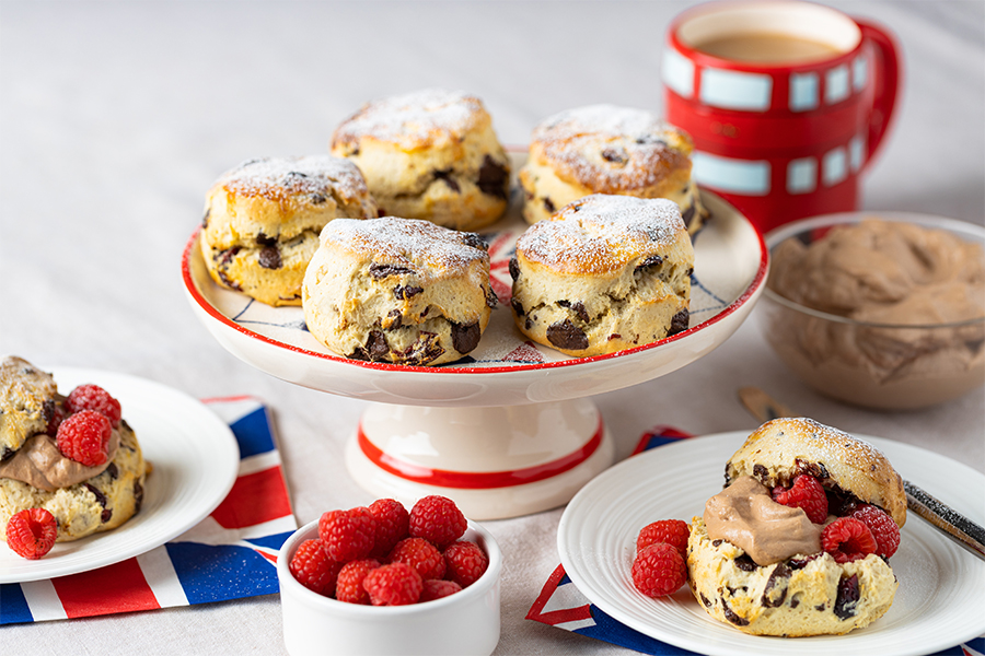 Chocolate and Cherry Scones