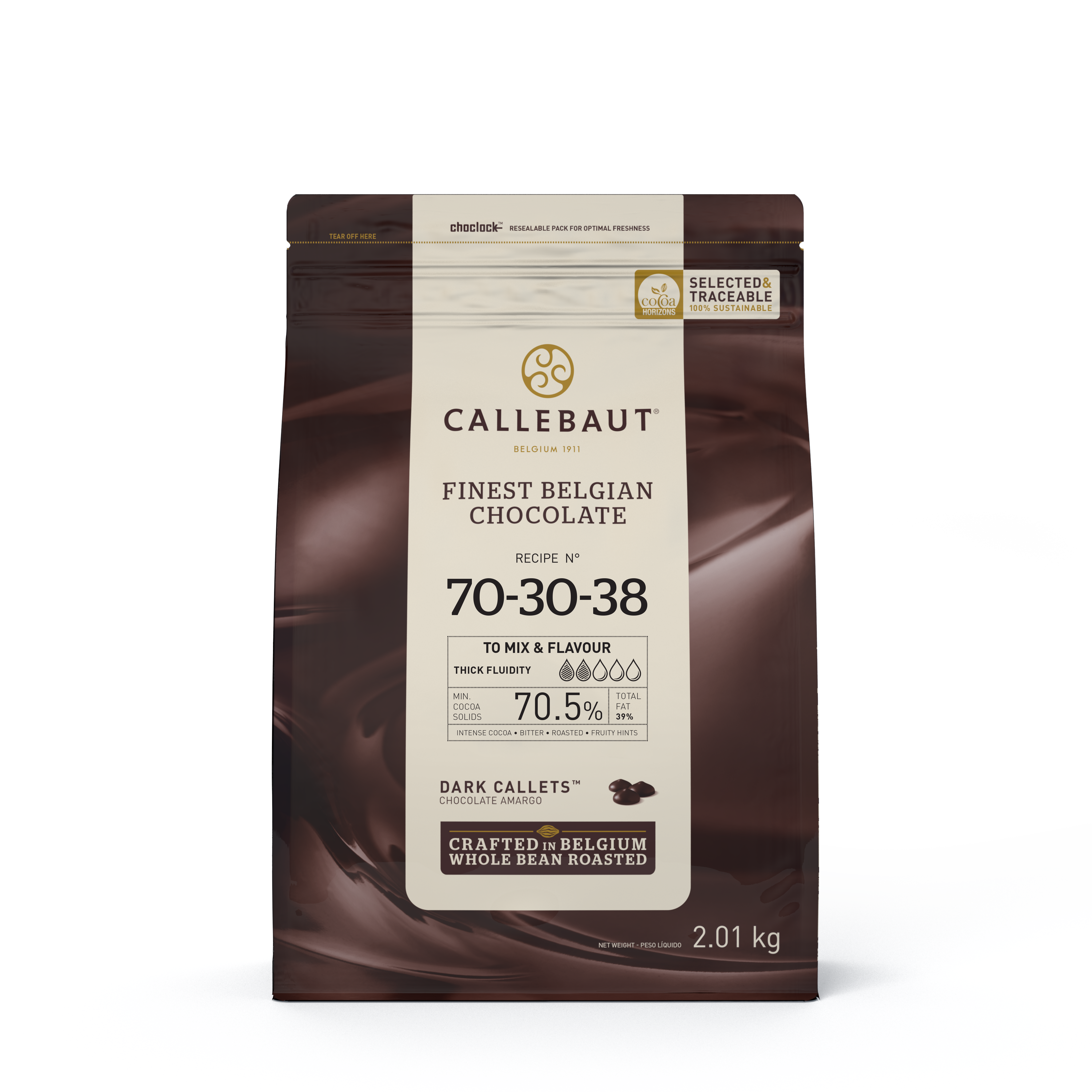 Chocolate Amargo 70-30-38 Callebaut 70,5% - Callets - 2,01kg (1)