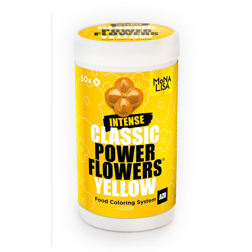 Power Flowers Azo Yellow - Food Colorant - 50gr | Mona lisa studio