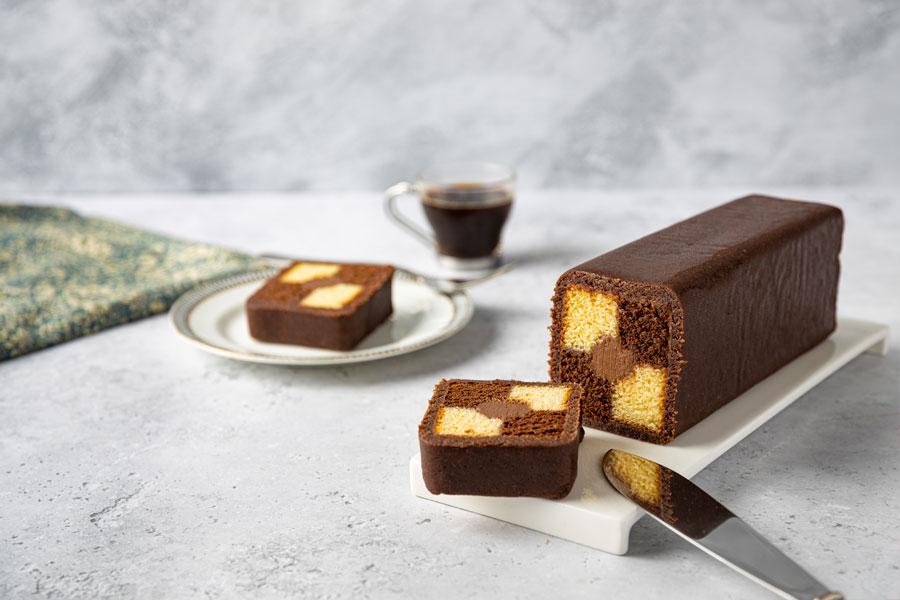 Chocolate Battenberg Cake