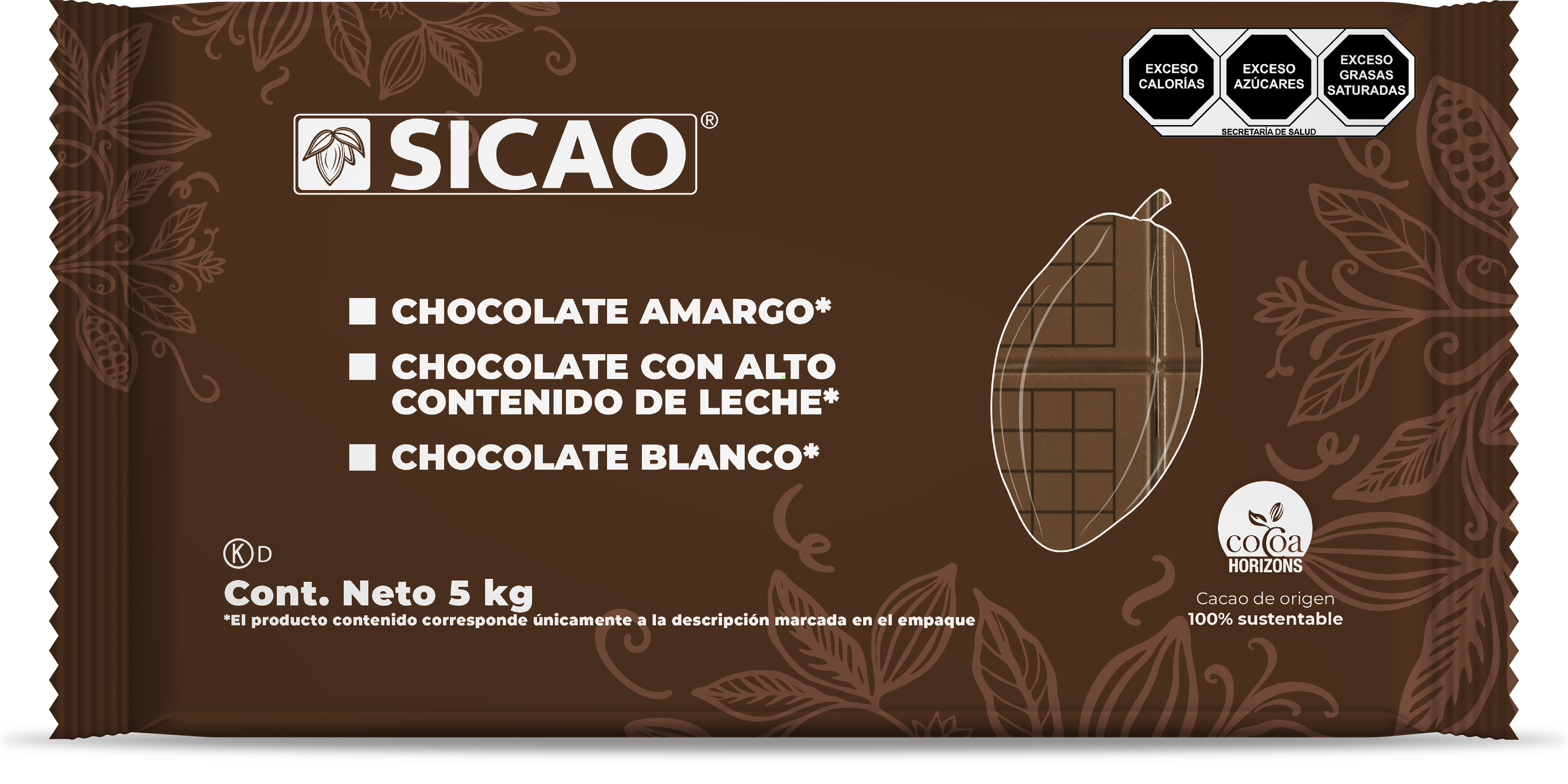 Chocolate - Chocolate con leche - 25.5% Cacao - Block wrapped 5 kg (1)