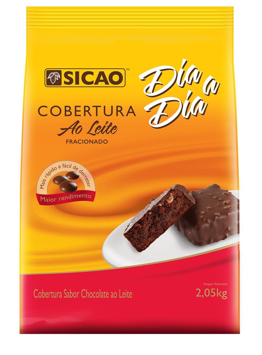 Cobertura Fracionada Sabor Chocolate Ao Leite Sicao Fácil 20 kg (1)