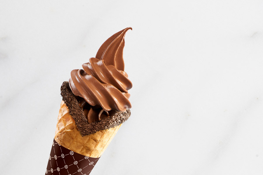 Glace à l’italienne au chocolat noir