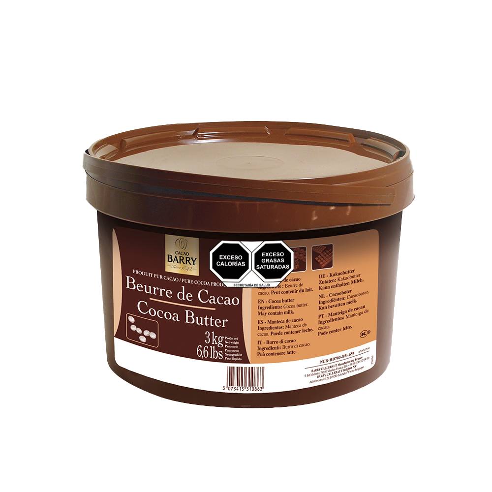 Manteca de cacao desodorizada