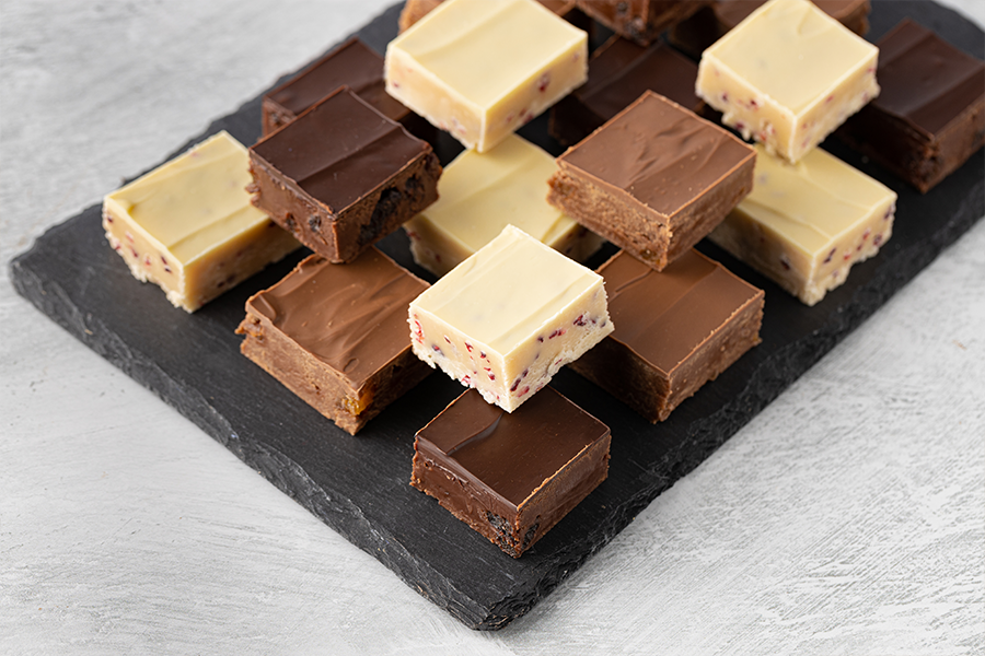 Chocolate fudge 3 ways