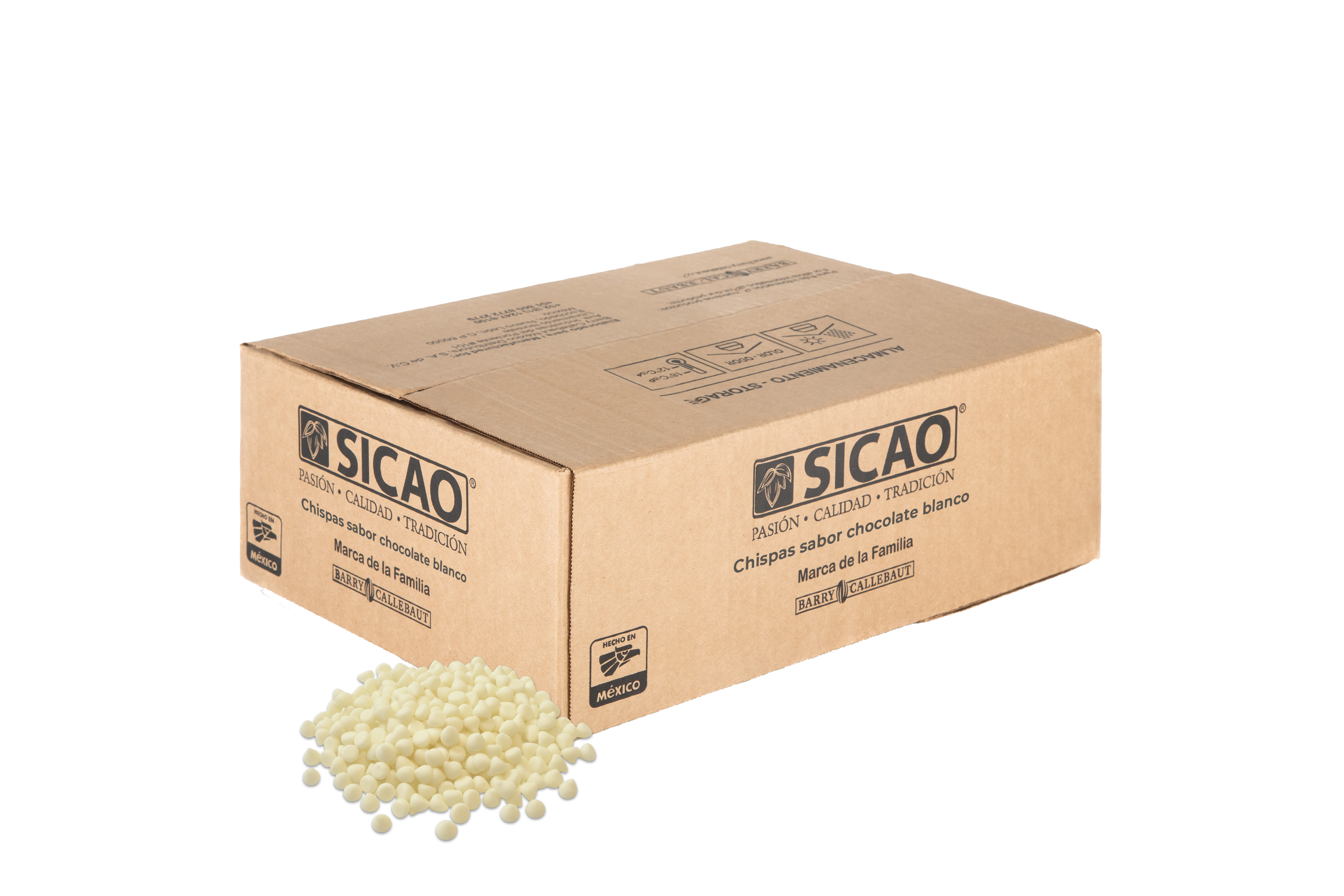 Sucedáneo - Cobertura Sabor Chocolate Blanco - Chispas - Caja 10kg (1)