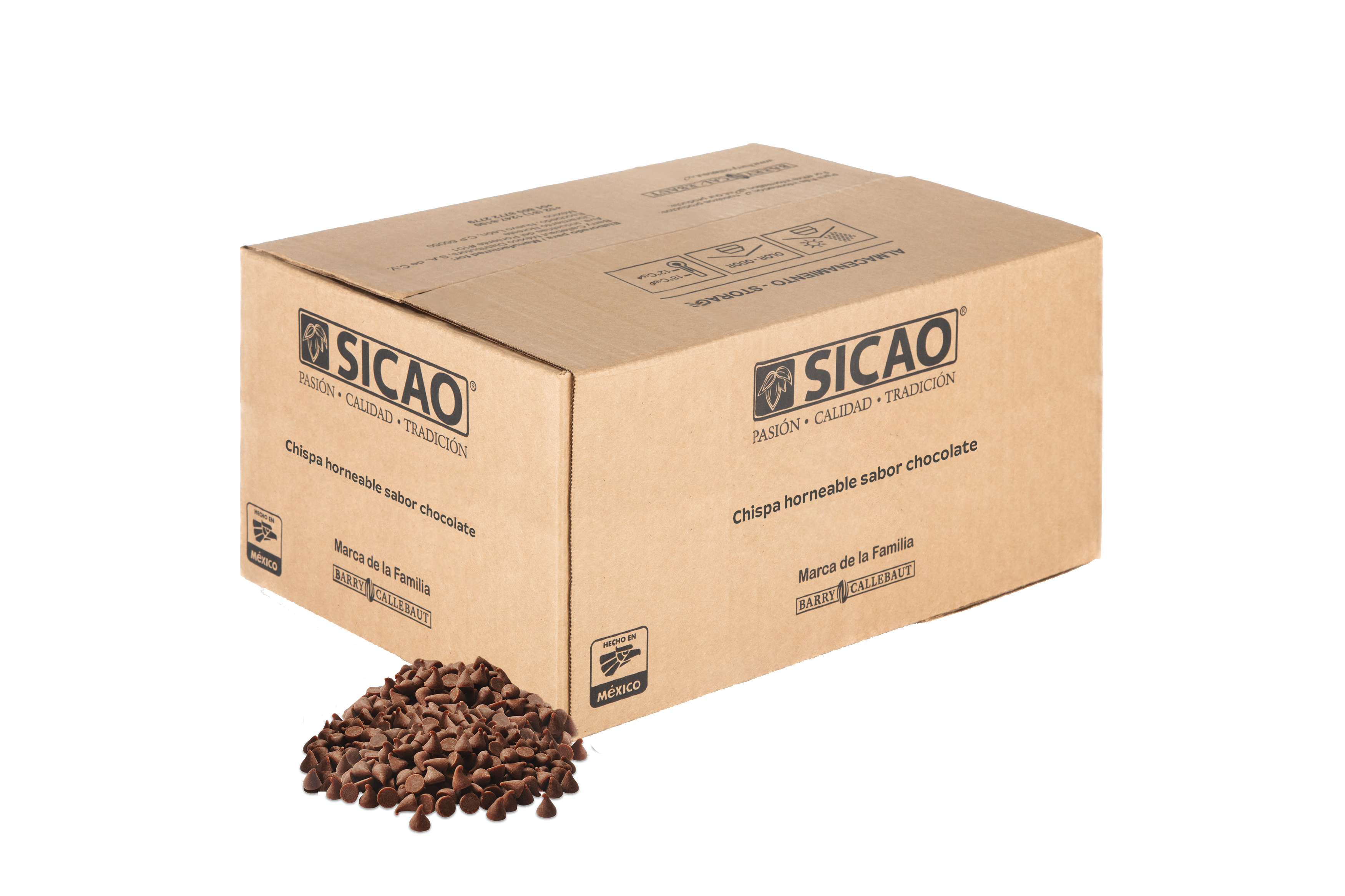 Especialidades - Chipa horneable sabor chocolate semiamargo - 10.5% Cacao - Caja 22.68 kg (1)