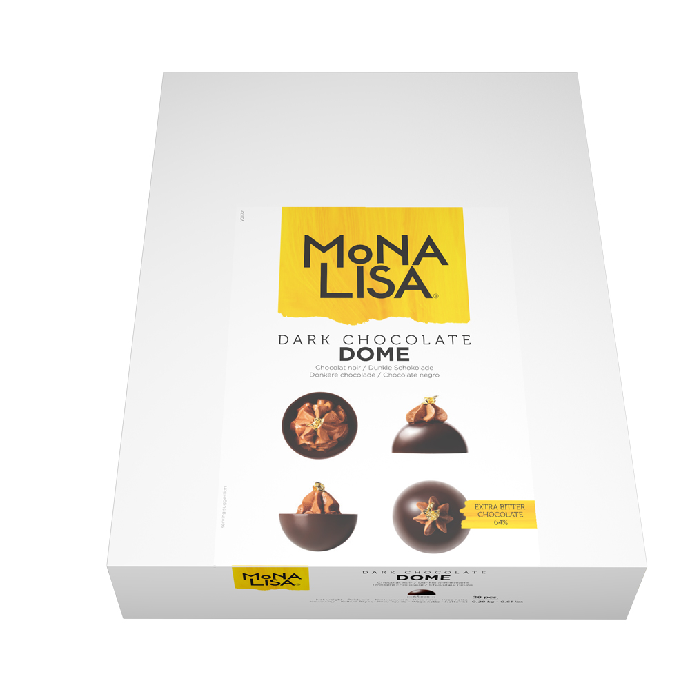 Mona Lisa - Dark Chocolate Dome | chocolate-academy.com