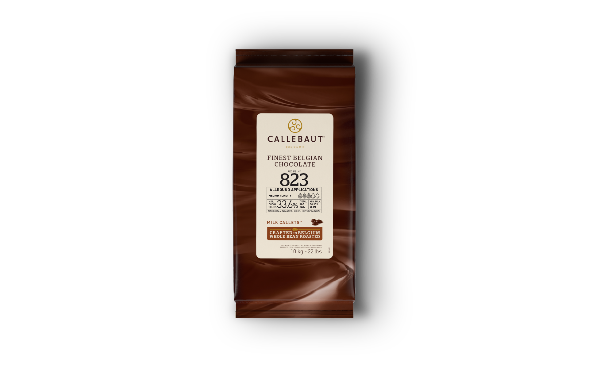 Callebaut - Chocolate - Milk Recipe N° 823 33.6% - callets - 10kg