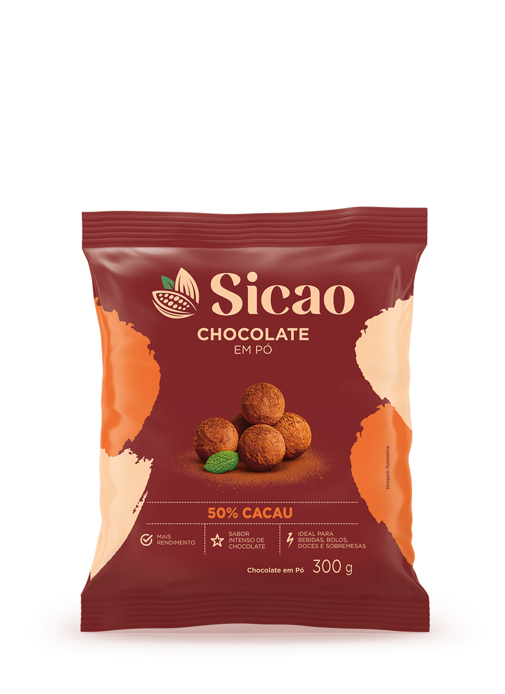 Chocolate em Pó Sicao 50% - 300g (1)