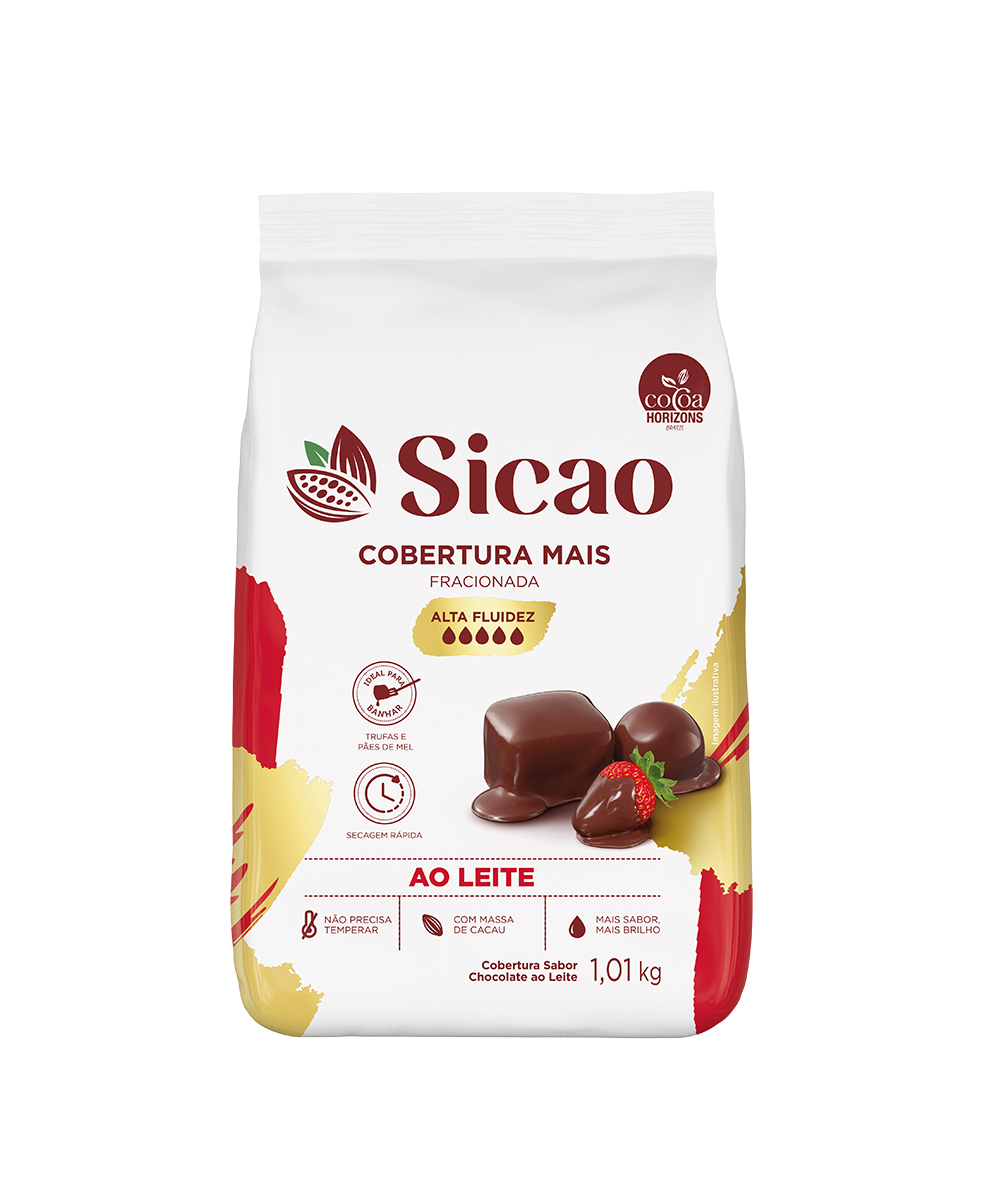 Cobertura Fracionada Sabor Chocolate Ao Leite Alta Fluidez Sicao Mais 1,01 kg (1)