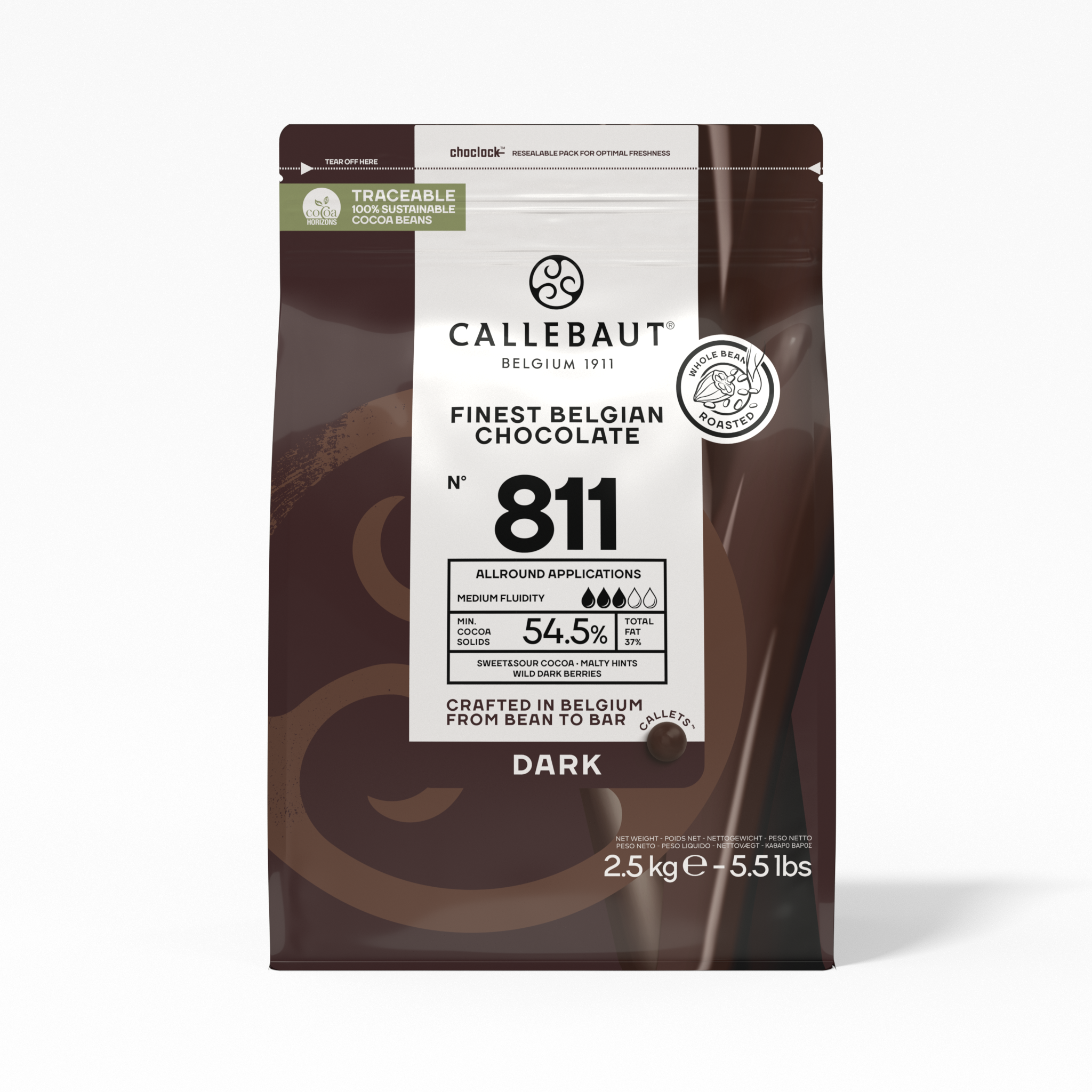 Callebautホワイトチョコレート2.5kg 1袋 ホワイトチョコレート W2 28% 2.5kg : バリーカレボー / 前田