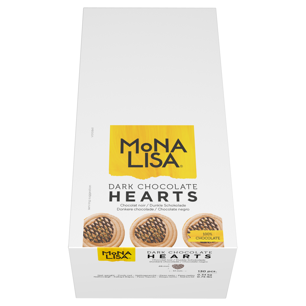 Dark Chocolate Heart Grids | Mona Lisa