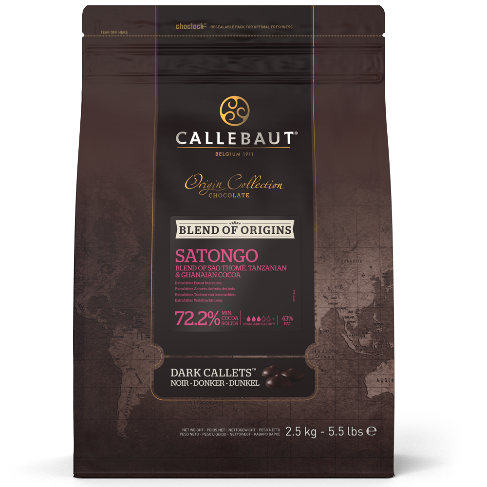 Callebaut - Dark Origin Chocolate - Satongo - 2.5kg Callets