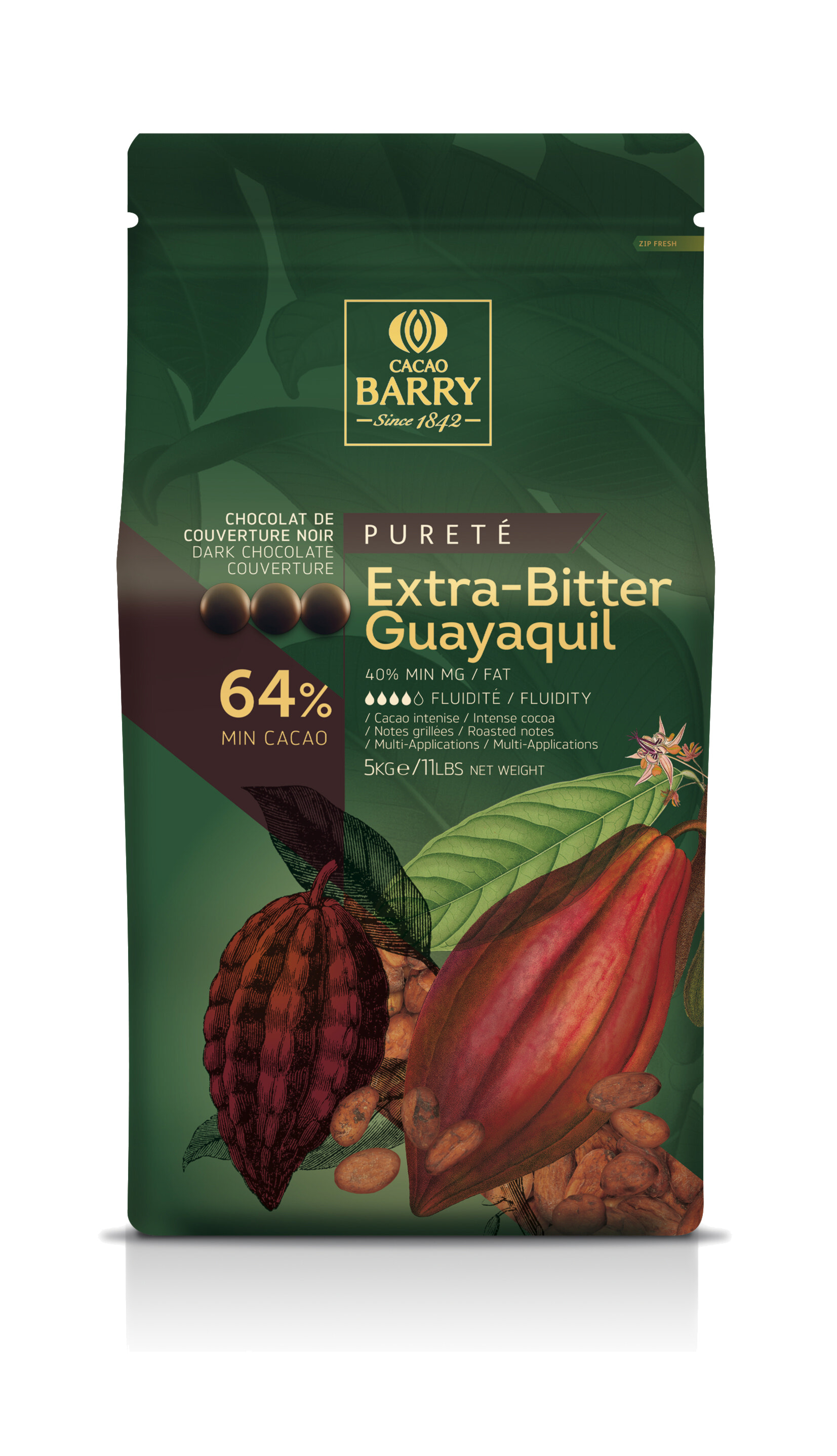 Cacao Barry - Chocolate Amargo Purete Extra Bitter Guayaquil Cacao ...