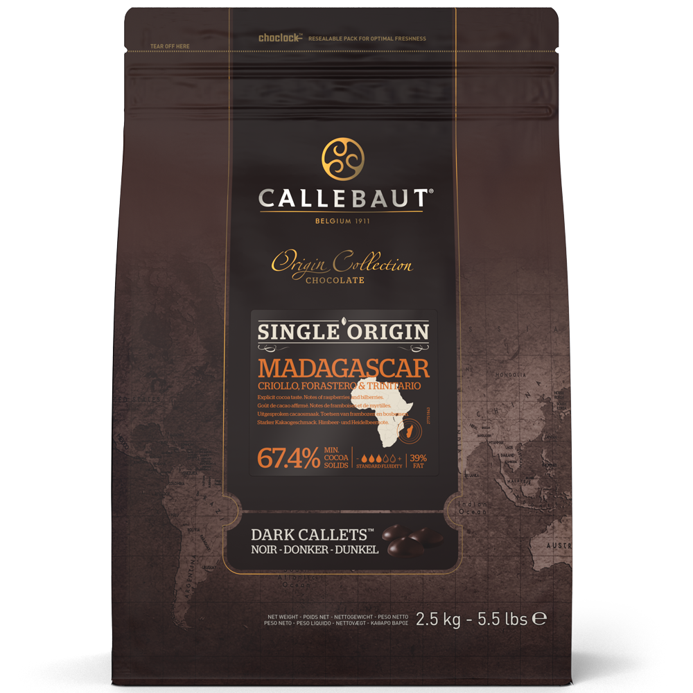 Callebaut - Dark Origin Chocolate - Madagascar - 2.5kg