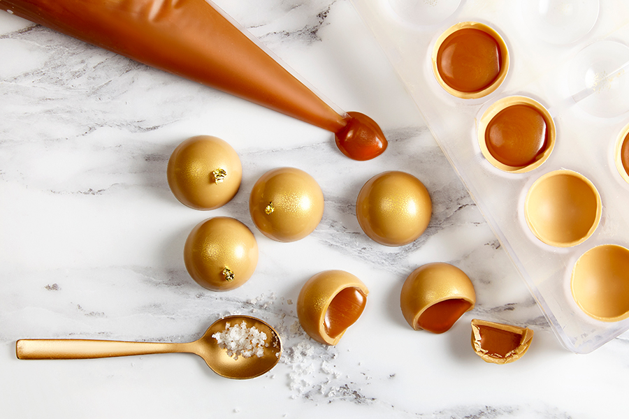 Caramel & Gold bonbons