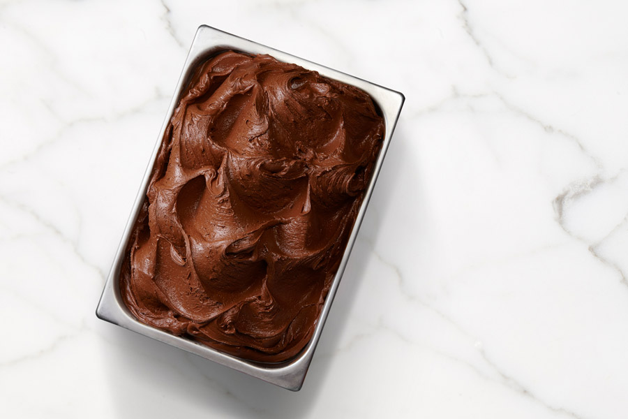 Gelato au chocolat noir