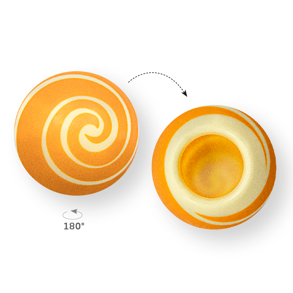 Swirl Shell Gold 2 - White Chocolate - Chocolate Decorations - Dessert Shell - 20 pcs