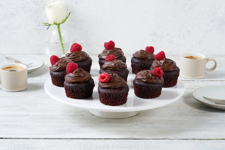 Vegan Cupcakes with Vegan Chocolate Buttercream