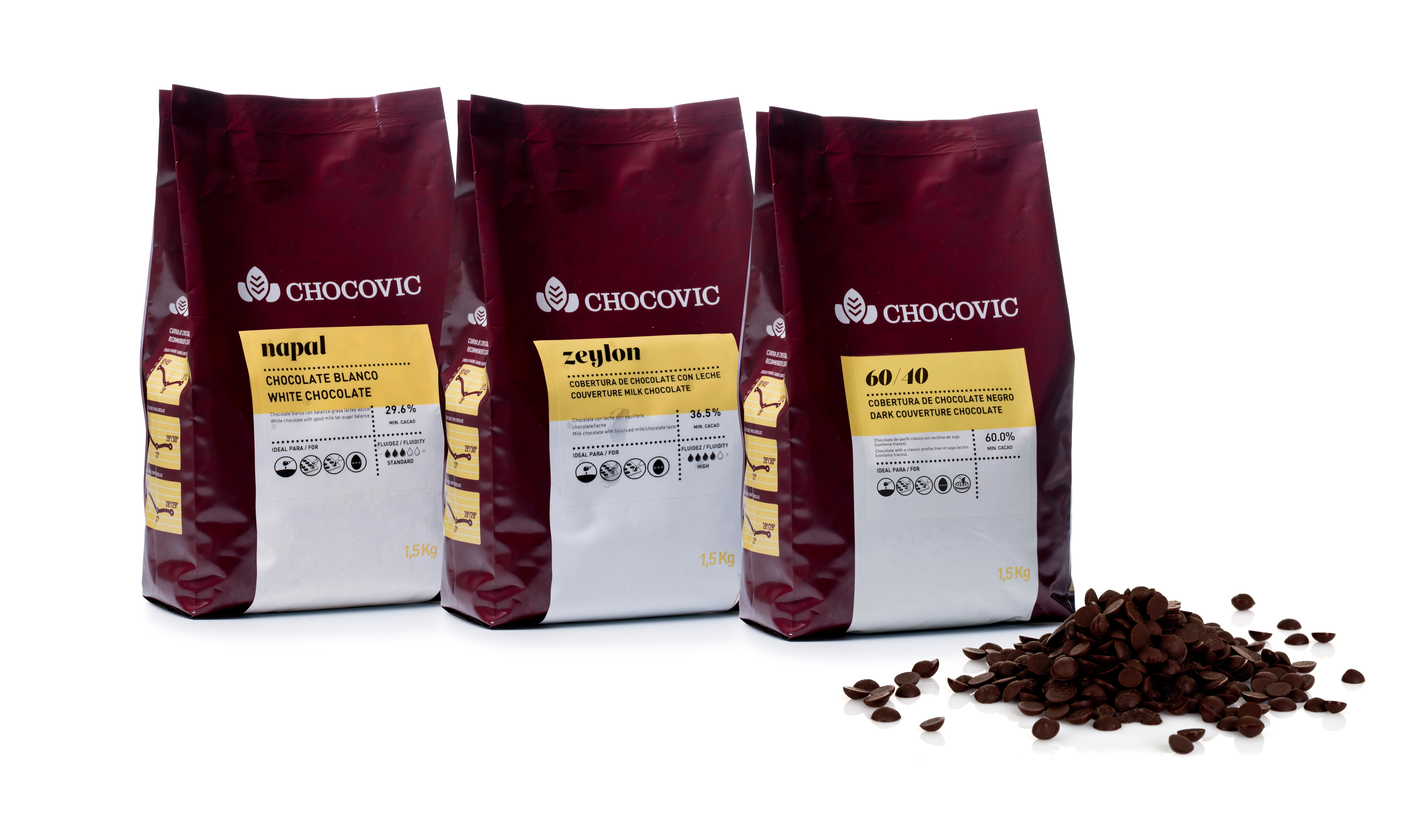 送料無料 通販  Selección Chocovic | bag kg 1.5 - drops - Zeylon - カーテン