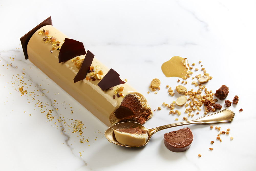 Hazelnut bûche