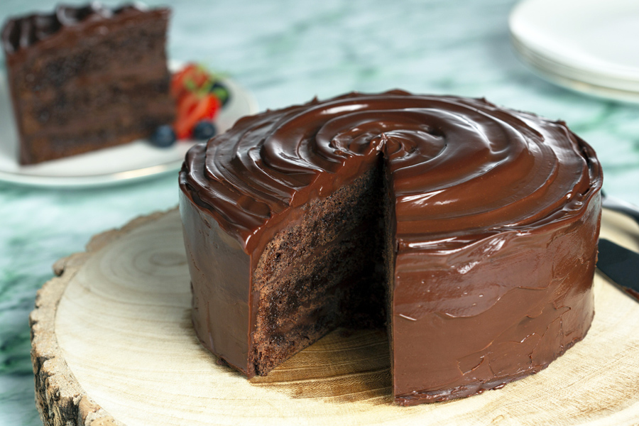 Decadent chocolate cake